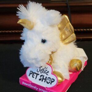 Justice Petshop Animal Stuffies with Leash 3 Styles